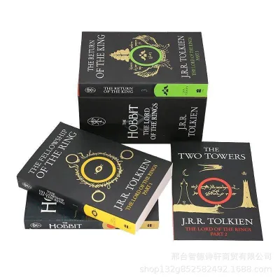 ★4 Books Box Set★ The Hobbit and The Lord of the Rings by J.R.R Tolkien LOTR - Fantasy English Fiction Childrens Books.