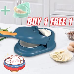 Dumplings Maker Mold Set Dough Pressing Tool Dumpling Skin Artifact Machine Kitchen Manual Skin Press Mold Kitchen Accessories Baking Pastry Tool