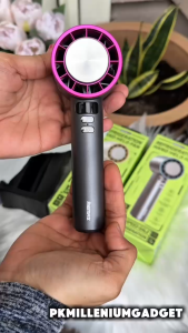 REMAX RS-SF12 Handheld High-Speed Fan with Strap Semiconductor Turbo Boost Digital Display Cooling Fan