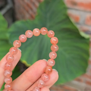 Q2607 Vòng đá Mặt Trời Sunstone 7li mã đẹp có ánh kim hợp Hỏa & Thổ - Phong Thủy TUDO