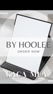 BA 02 Cermin Lipat Tipis Meja Rias Makeup Cover Kulit PU Berkualitas Tinggi