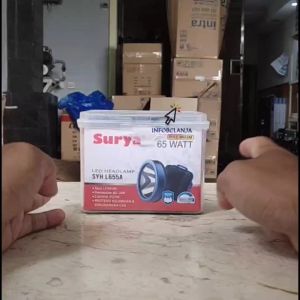 Senter Kepala Surya SYH L655A LED 65 Watt Cahaya Putih Rechargeable