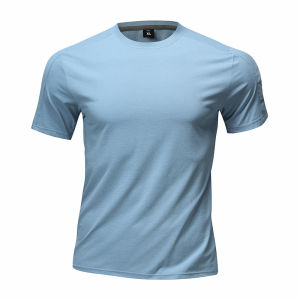 LNGXO Mens Short Sleeve Tee Lightweight Quick Dry Stretch T-Shirt Men Camping Mountaineering Running Fitness Sports T-Shirts