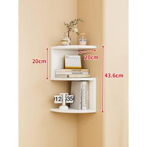 evesigar | Bedroom Corner Wall Mounted Storage Shelf Triangle
