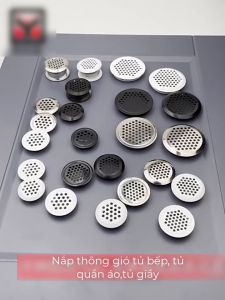 Nắp Hở Inox Cao Cấp TI0556 Đa Kích Cỡ 25mm/35mm/53mm Cho Tủ Áo/Tủ Bếp