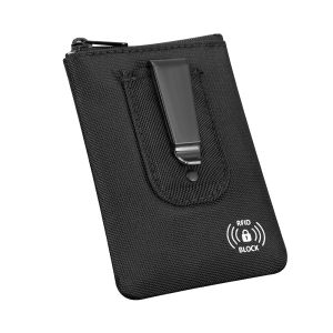 RFID Blocking Anti-Theft Hidden Clip Stash Money Belt Travel Pouch Credit Card/ID Cash Key Holder for Women & Men