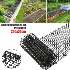 1 Piece of Anti-Cat Spike Mat Cat Deterrent Spikes Balcony Anti-Cat Roll-Up Net Garden Cat Repellent Pet Protection Supplies