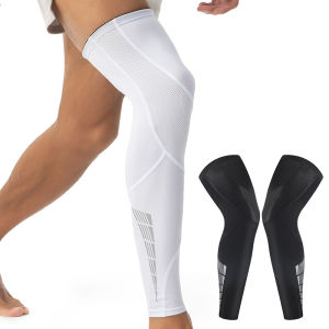 1 Pair Sports Compression Knee Sleeves - Full Leg Compression Sleeve for Men and Women UV Leg Sleeves - Cycling Leg Warmers