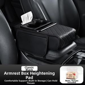 BONINGYU | 4-in-1 Storage Organizer Cup Holder Tissue Box Car Armrest Pad