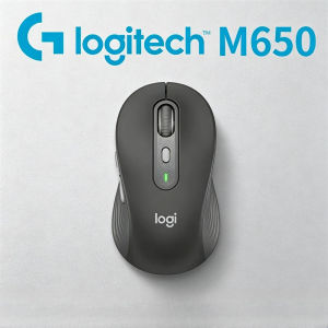 Logitech | Logitech M650L Large Ergonomic Wireless Mouse Silent Clicks Long 24-Month Battery Contoured Thumb Support for PC Mac Work