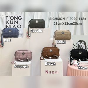 Pouch/Tas Selempang SIGHMON Kanvas Bordir 2res SGH9090 2Tali