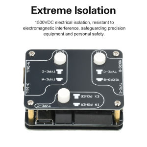 U8Pro USB 2.0 Isolator High-Speed Isolation Module 480Mbps Audio Noise Filter with 1500VDC Protection Plug-and-Play DAC Decoders