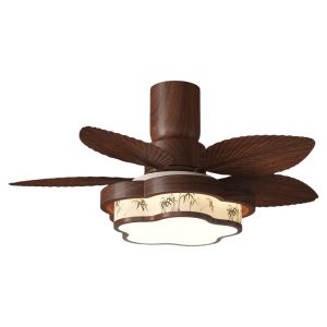 QINGYAO | Premium Retro Cloth Ceiling Fan Light