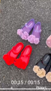 MINI MELISSA HARMONIC SPRINGTIME ( SIZE 22/23 - 30 ) SEPATU FLAT ANAK CEWEK/ SEPATU ANAK PEREMPUAN