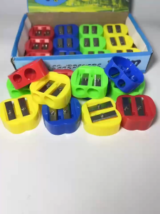 Double-Hole Pencil Sharpener 24pcs/1box School/Office Supplies