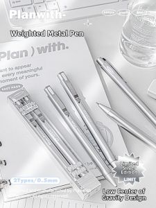 Planwith | Learning Tool Neutral Pen Push Button Large Capacity Low Center of Gravity