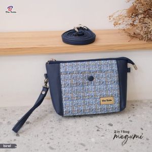 Tas selempang wanita 2in1 Megumi bag by biru tsabita