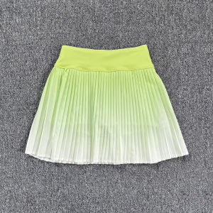 Womens Sport Skirt Yoga Running Fitness Pleated Short Skirt Summer Moisture Wicking Versatile Skirt Quick Dry Anti Glare