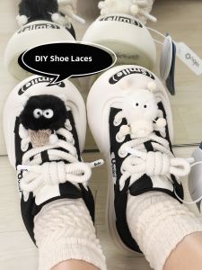 Detachable Shoe Laces Buckle Decorative Open Smile Shoe Accessories DIY Small Coal Ball Doll Smiley Face Shoe Buckle Toy