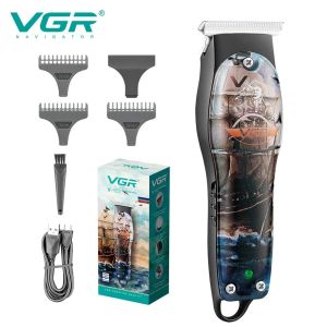 VGR V-953 Low Noise Beard Trimmer and Hair trimmer Professional Hair trimmer Charging wireless Personality Graffiti trimmer