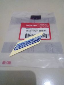 emblem logo idling stop mark idle stop vario techno 125 f1 cbs iss original honda