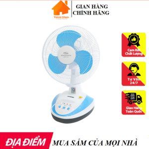 [Ảnh thật] Quạt Sạc Tích Điện HONJIANDA HJD-312 Có Đèn LED