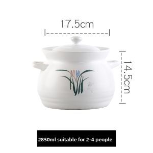SHUDUODUN | Large Capacity Heat-Resistant Ceramic Pot for Stewing