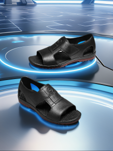 Casual Breathable Plastic Thong Slippers Mens Summer New Style Anti-slip Wear-resistant Beach Shoes Driving Shoes Fashionable