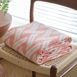 Cézanne chăn Khăn gạc 3 lớp cotton có thể giặt chăn ném máy lạnh Tấm bọc giường thân thiện với da mềm mại