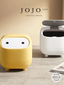 Thùng Rác Bàn Tròn Sang Trọng PD Của JOJOS L. Thùng Đựng Đồ Dùng Gia Dụng Bằng Thép Không Gỉ Có Nắp Đậy Bằng Nhựa