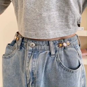 Waist Cinching Button Jeans Waist Invisible Pants Adjustment Button Buckle Fashion Accessories