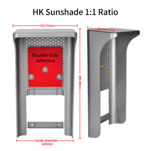 Sunshade Wall Mount Rain Cover Protective Rainproof Shield for Villa Door Station 5/7 inch Face Recognition Access Control