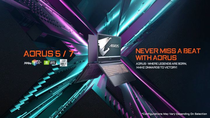 Aorus KB RC47KB i7-10750H 16GB RAM NVMe 512GB SSD RTX