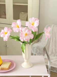 Realistic Open Tulips Artificial Flowers Multi-Color Faux Tulip Stems for Home Decor Wedding Party Photo Prop Real Touch Fake Flowers