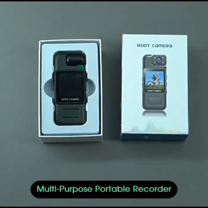 HXR  Portable Body Camera 4K HD Video Recording Infrared Night Vision 180 ° Lens Rotation Outdoor Back Clip Action Camera