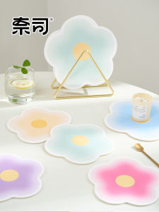 Naisi Leather Heat Proof Mat Placemat Oven Mitts Casserole Potholder Bowl Coaster Cup Coaster Vegetable Mat For Home High Temperature Resistant Dining Table Cushion