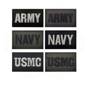 4.5*7.5CM ARMY NAVY USMC Armband Emblem Hook And Loop PatchEmbroidered Appliques Stickers Badge Tactical Patches For Clothes