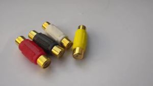 RCA Audio Converter F/F Gold Plated Jack Stereo Plug Sound Adapter Female to Female Coupler Sound Cable Connector for Speaker