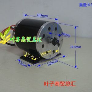 Động cơ 12v 24v 800W 500W chế thuyền chế bơm chế còi — motor 12V 500w