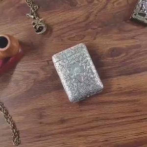 Luxury Carved Cigarette Case Box Container: A Timeless Gift