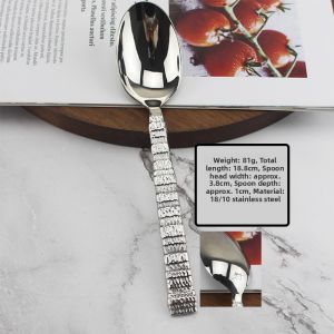 Professional Chef Recommended 18/10 Stainless Steel Deepened Soup Spoon beyond 304 for Main Course Rice Serving Spoon