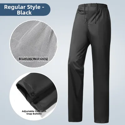 Waterproof Reinforced Breathable Unisex Rain Pants