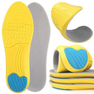 2PCS Soft Latex Memory Foam Insoles Women Men Sport Running Foot Support Shoe Pad Breathable Orthopedic Feet Care Insert Cushion