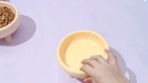 Donut ชามอาหารสัตว์เลี้ยง ทรงน่ารัก ยกสูง พร้อมกันลื่น ชามหมา ชามแมว