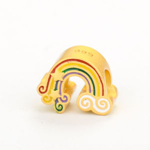 Cute Beads Children Baby Bracelet DIY Stringing Handmade Material Jewelry Accessories Sand Gold Lucky Beads Spacer