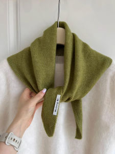 BILLI ZILLY | Warm Knitted Triangle Scarf Womens Summer Fashion 2025 New Headwear Multi-Functional Shawl Outerwear Shirt Shoulder Wrap