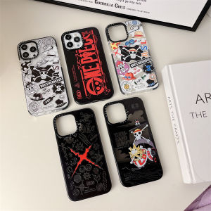 Tide brand Cartoon New Anime RED Phone case for iphone 15 15pro 15promax 14 14plus 14pro 14promax 13 13pro 13promax 2023 new animation film Pirate graffiti pattern 12 12pro 12promax 11 11promax Cool new official design x xr xsmax 7plus 4 colors Black Red