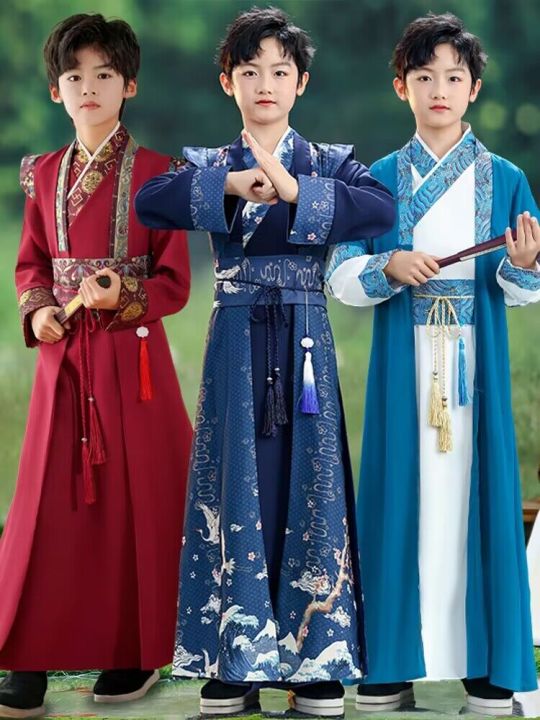 Chinese Style Boys Hanfu Ancient Costume Prince Outfit Super God Son Costume Traditional Chinese Dance Performance Costume Spring Summer Lazada PH