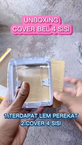 Avvic x Cacazi Pelindung Bel Rumah Waterproof Rain Cover for Wireless Doorbell Full Cover 4 Sisi