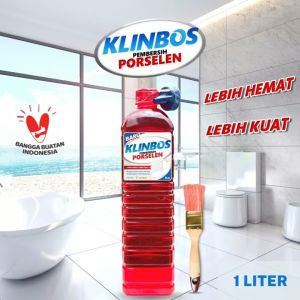 KLINBOS PORSELEN 1 LITER Pembersih Kerak 5X Lebih Kuat Untuk Kamar Mandipembersih kerak kamar mandipembersih kamar mandi pembersih kerak kamar mandi yang membandelpembersih kamar mandi dan keramikpembersih kerak kamar mandi ampuh